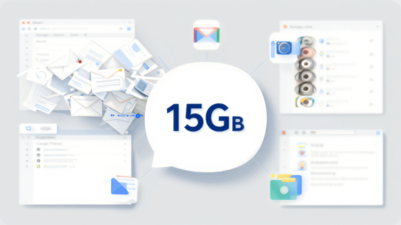 Googleアカウント容量の内訳イメージ