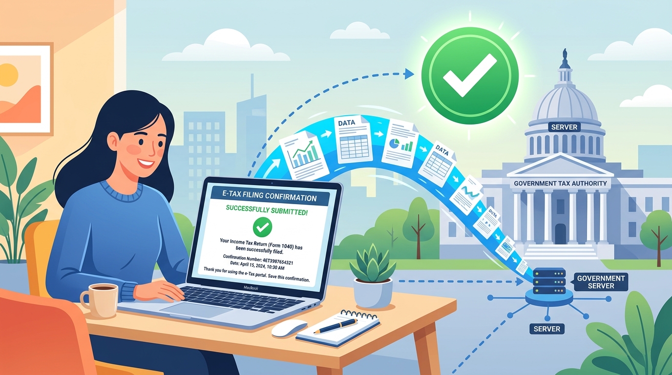 e-Tax電子申告送信完了イメージ