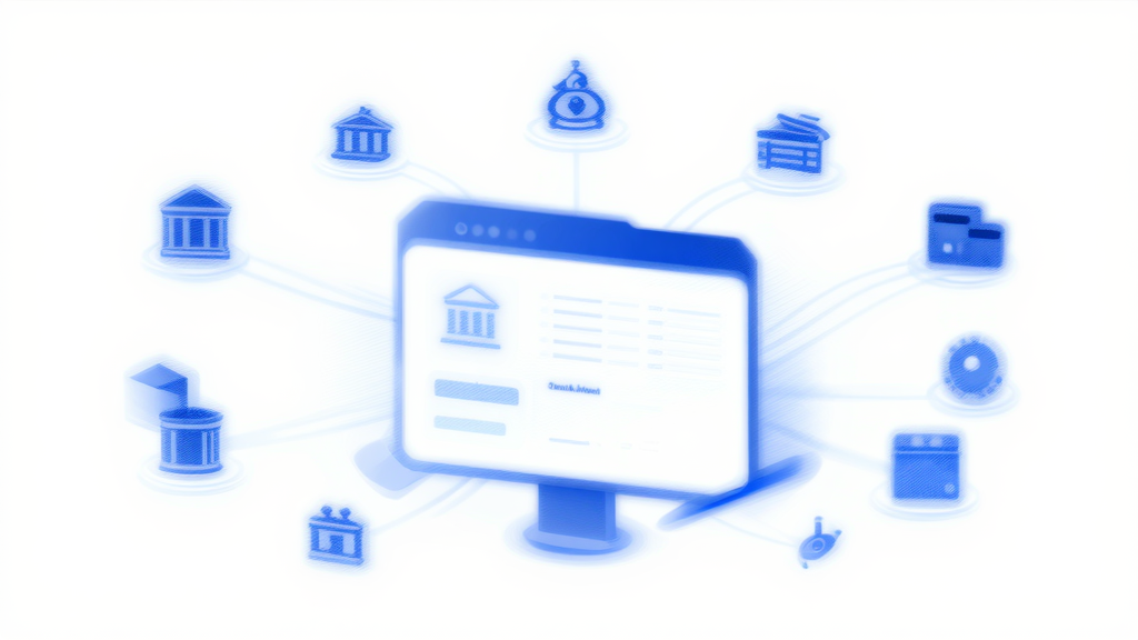 複数の銀行口座やカードがダッシュボードに自動連携されるイメージ
