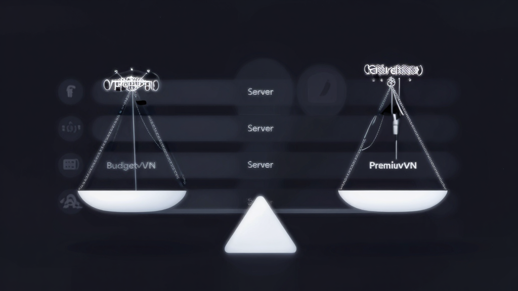 VPNサービスの比較を示すイメージ